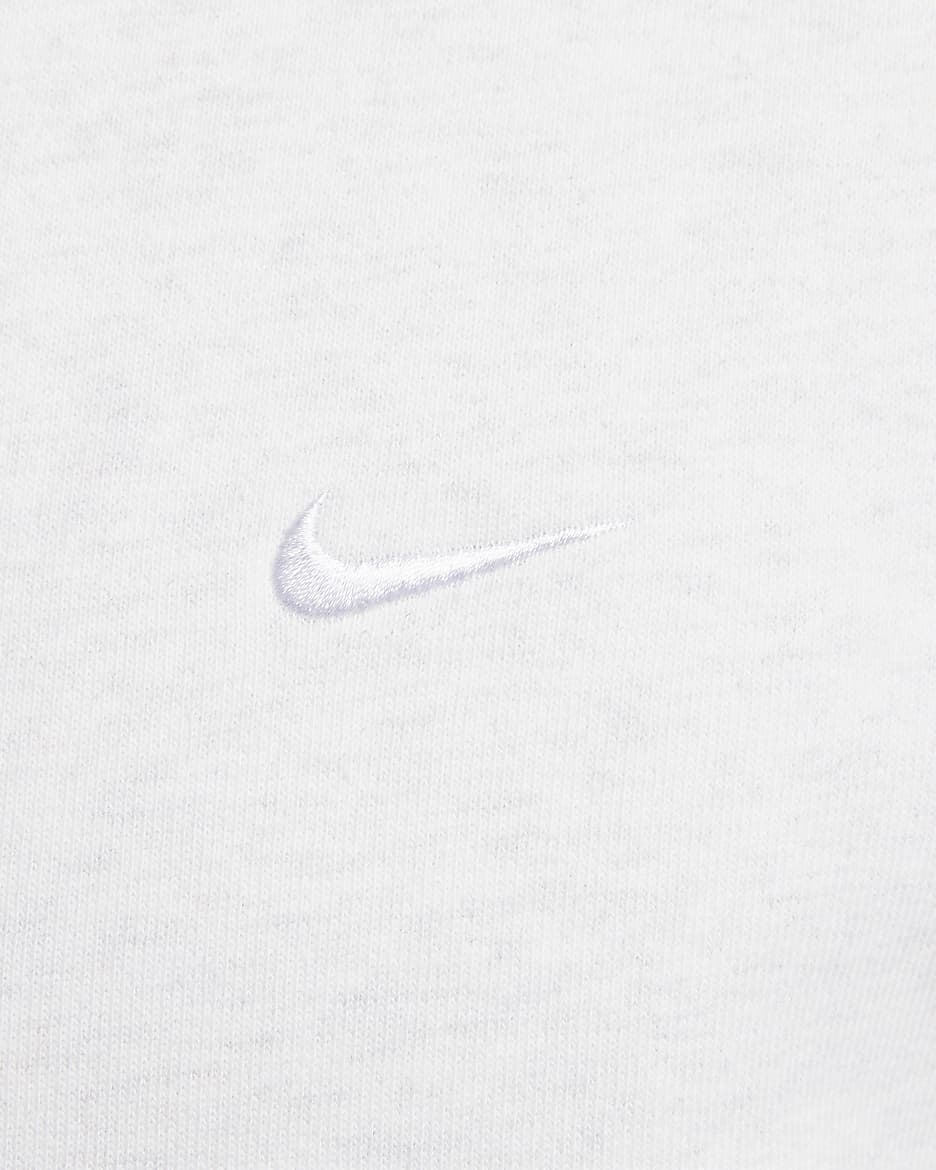 Hoodie com fecho completo Nike Solo Swoosh para homem - Birch Heather/Branco