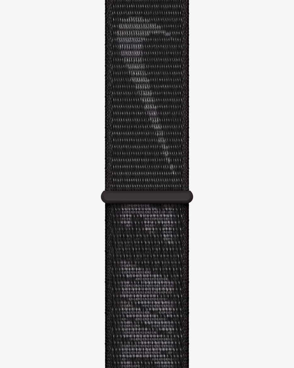 45mm ブラック ナイキ スポーツループ - レギュラー - ブラック