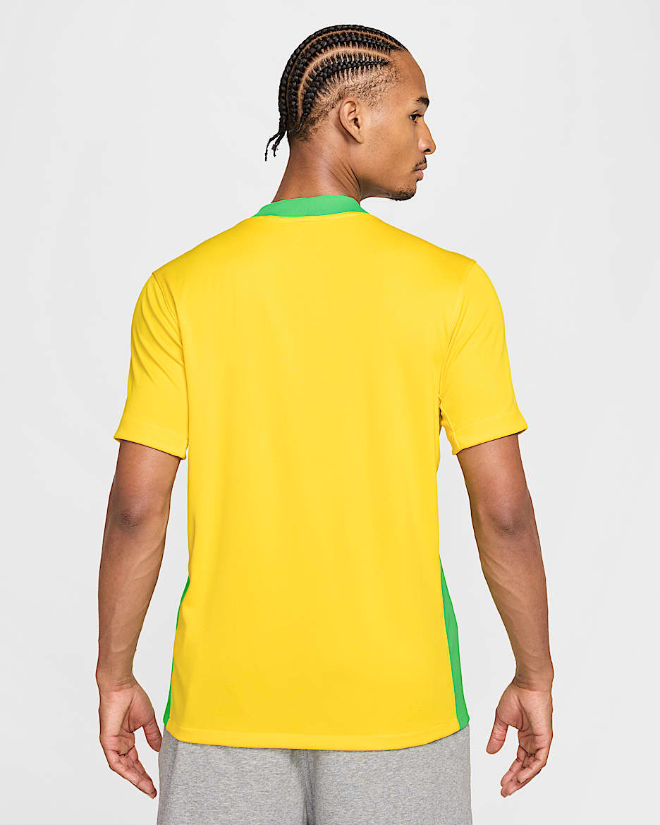 Brazil 2025 Stadium Home (Women's Team) Men's Nike Dri-FIT Soccer Replica Jersey