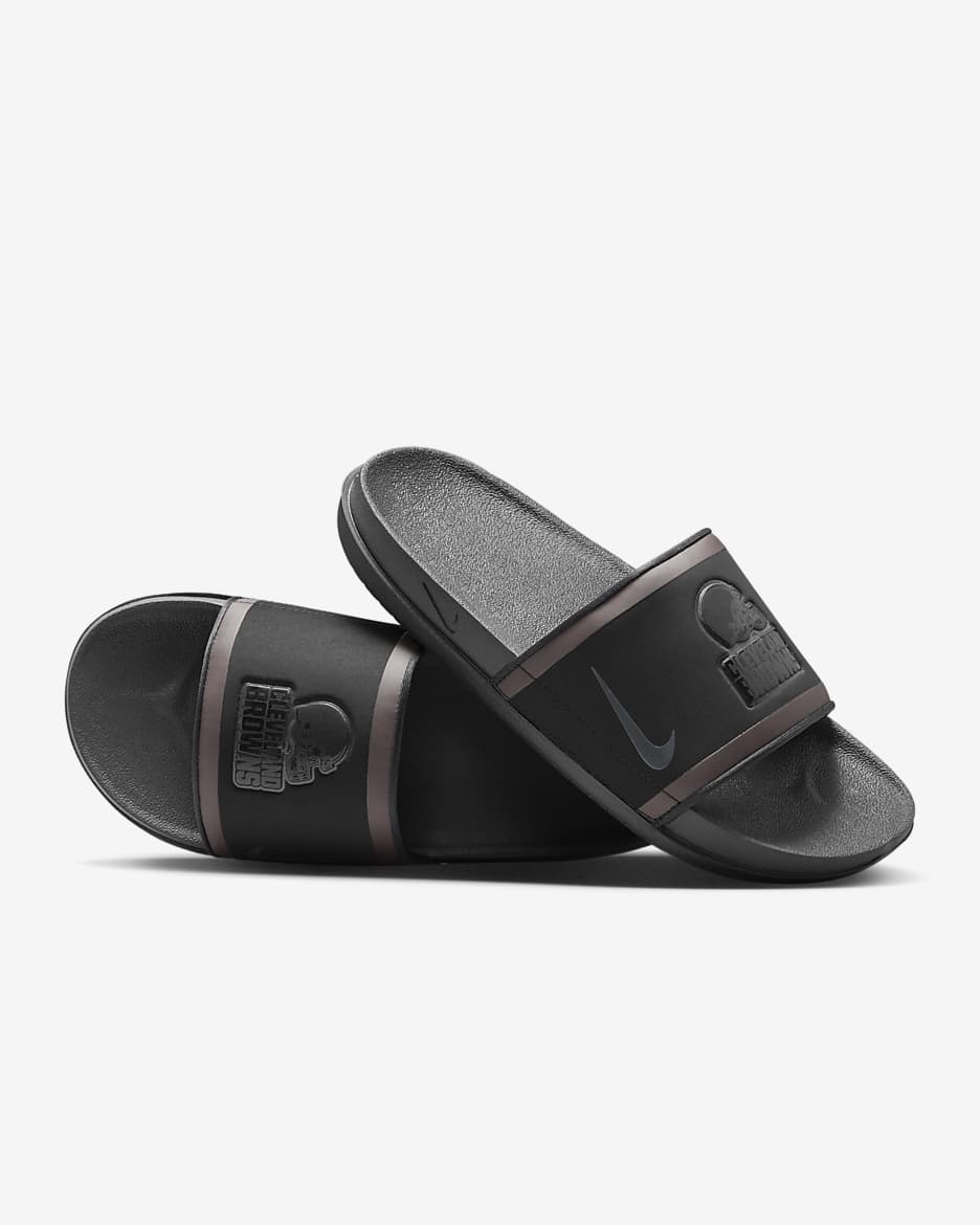 Nike Offcourt (NFL Cleveland Browns) Slide - Black/Team Orange/Seal Brown/Anthracite