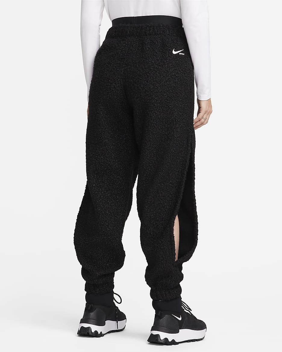 Survêtement en tissu Fleece à poils longs Nike Sportswear Collection pour femme - Noir/Summit White