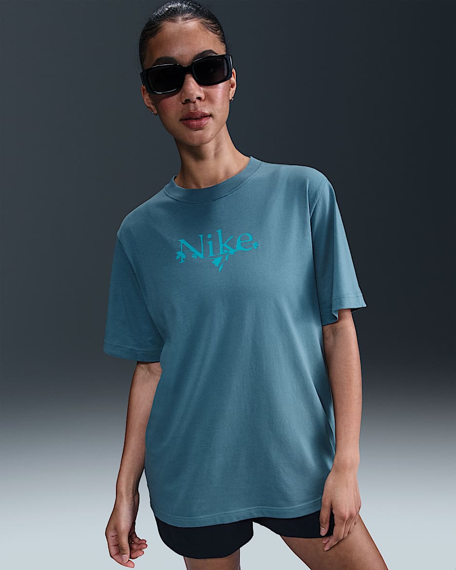 Nike Sportswear Women's Loose Short-Sleeve T-Shirt - Smokey Blue