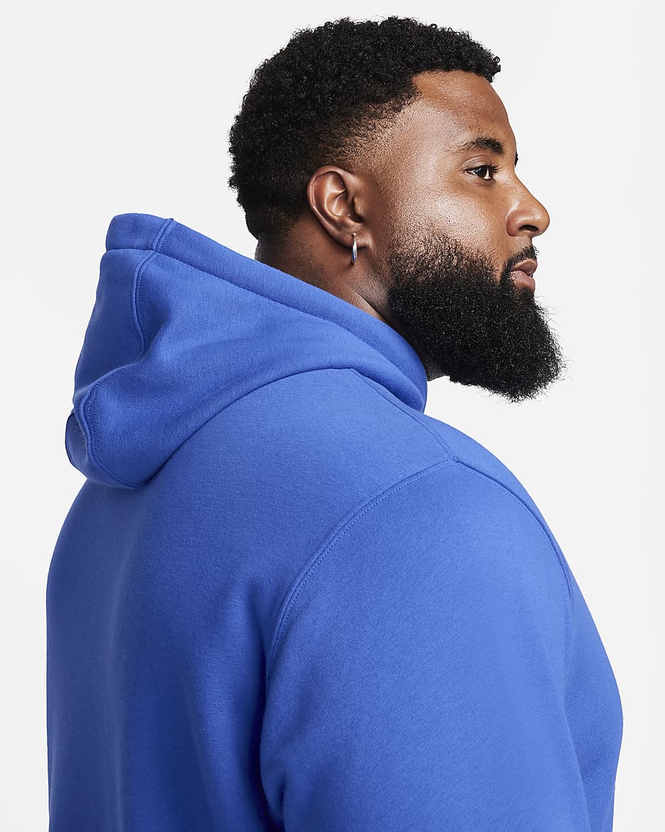 Nike Sportswear Club Fleece Pullover Hoodie - Game Royal/Game Royal/White