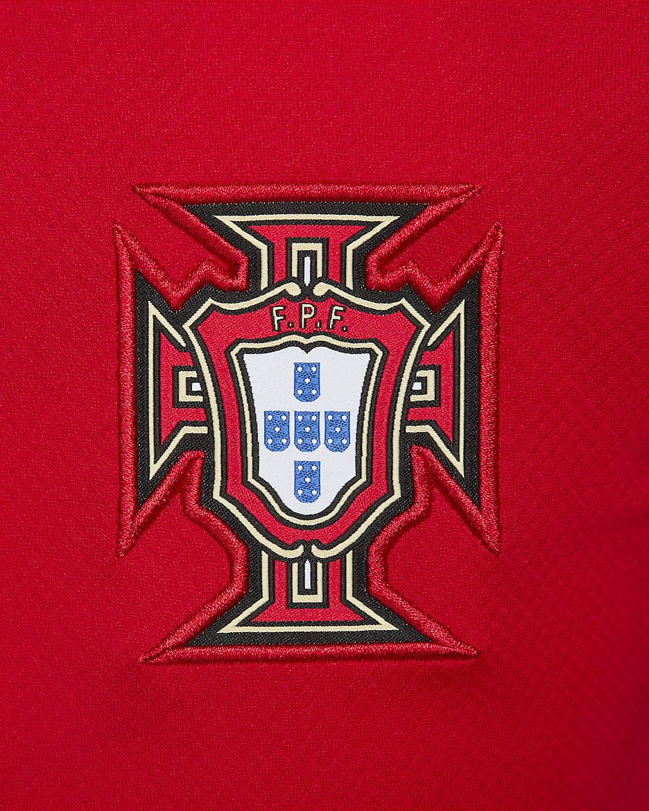 Portugal (Men's Team) 2024/25 Stadium Home Nike Replica Fußballtrikot mit Dri-FIT-Technologie für Damen - University Red/Pine Green/Pitch Blue/Sail