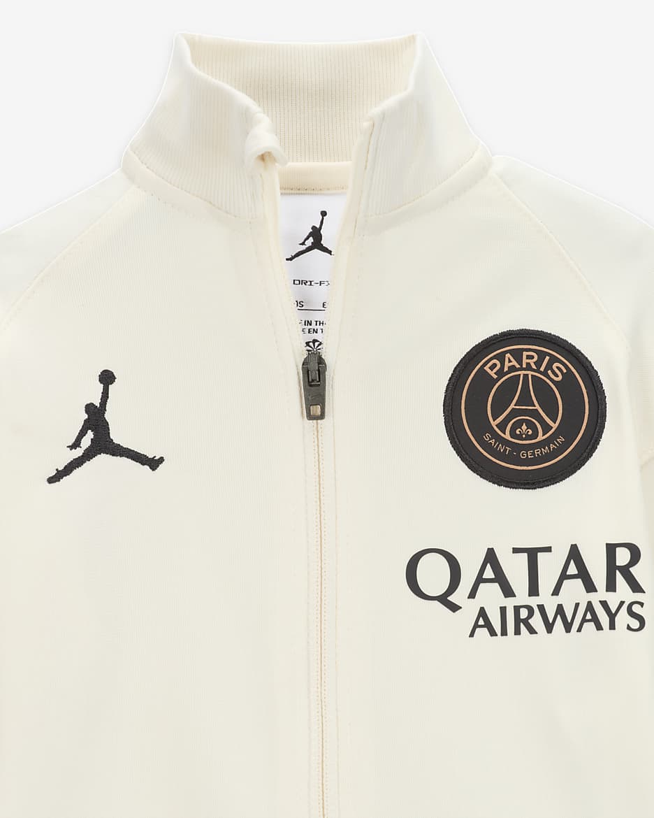 Paris Saint-Germain Strike Third Baby/Toddler Jordan Dri-FIT Football Knit Tracksuit - Pale Ivory/Rust Pink/Black/Rust Pink