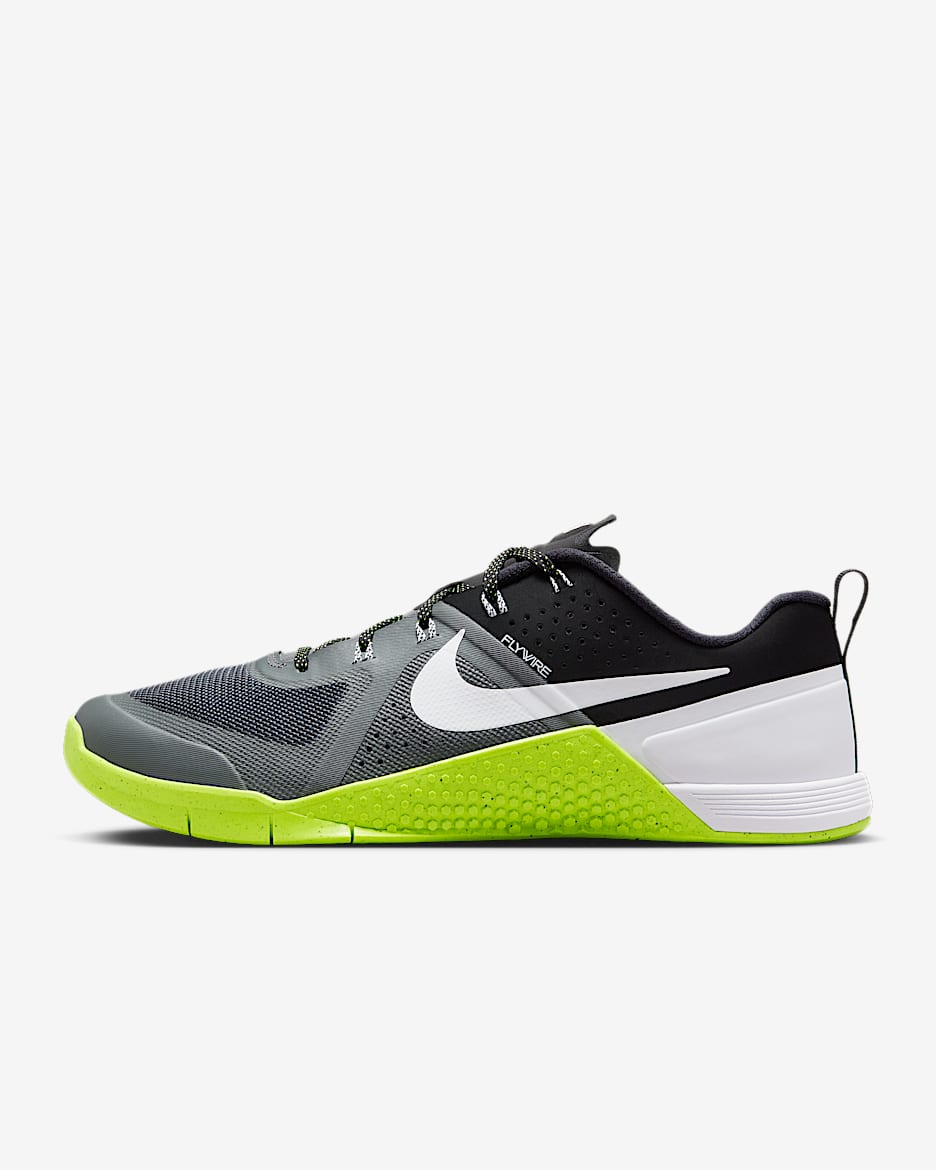 Tenis de entrenamiento para hombre Nike Metcon 1 OG - Gris oscuro/Volt/Negro/Blanco