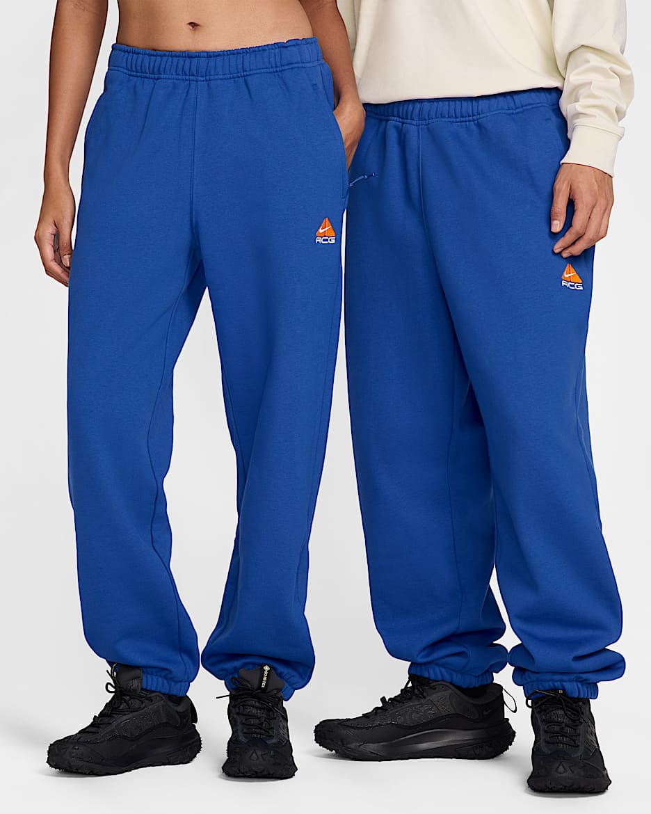 Pantalon « Tuff Fleece » déperlant Therma-FIT Nike ACG Lungs - Game Royal/Safety Orange/Blue Void/Summit White