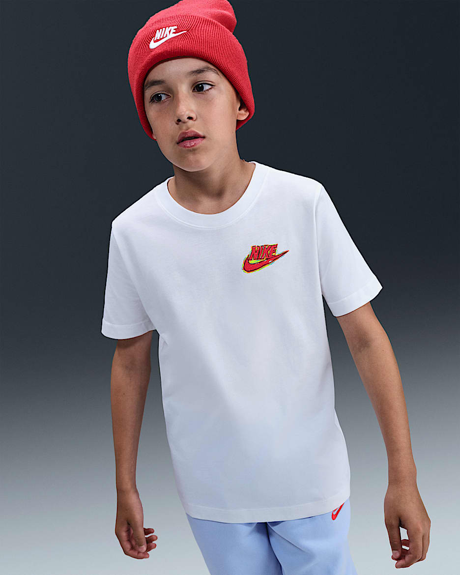 Nike Sportswear Big Kids' T-Shirt - White