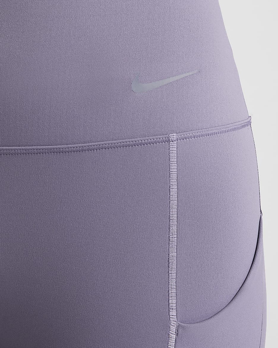 Nike Universa 女款中度支撐型高腰九分附口袋內搭褲 - Daybreak/黑色