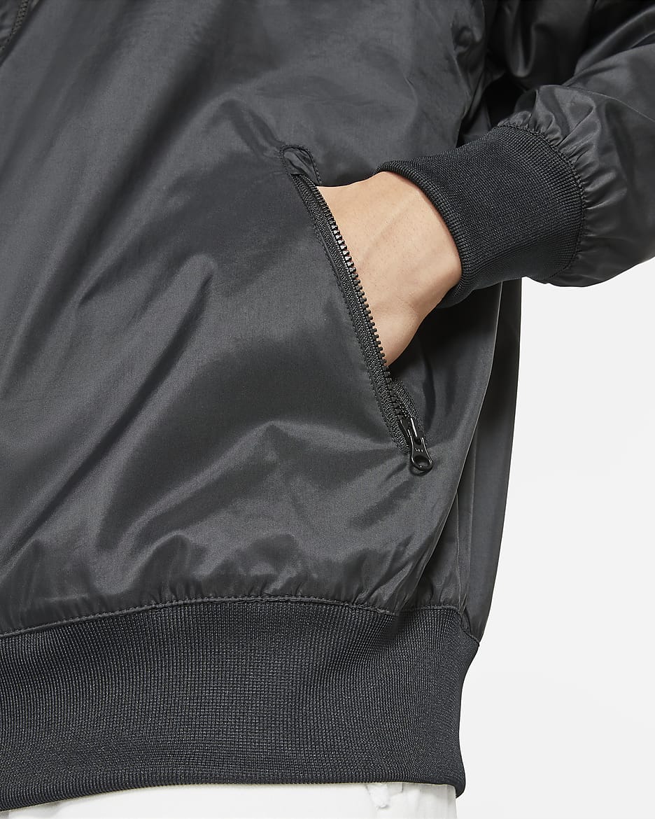 Nike Sportswear Windrunner Men's Hooded Jacket - Black/White