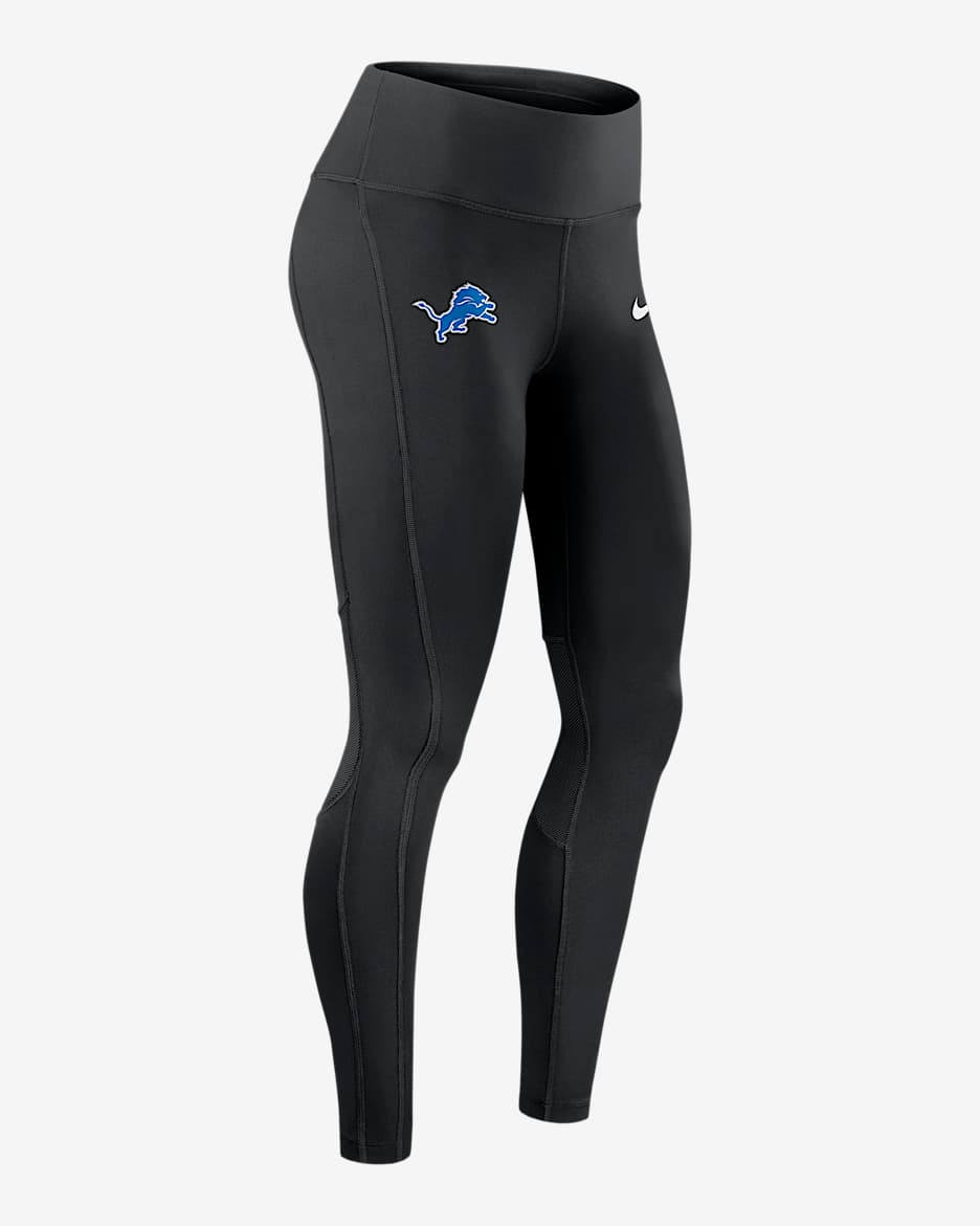 Detroit Lions Epic Fast Women's Nike Dri-FIT NFL Leggings - Black