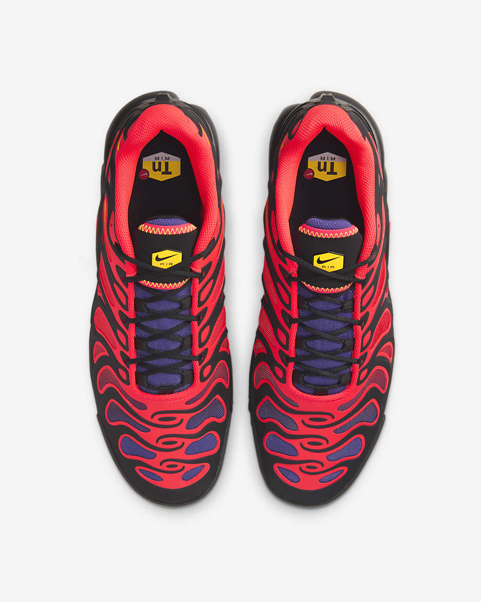 Chaussure Nike Air Max Plus Drift pour homme - Noir/Field Purple/Laser Orange/Bright Crimson