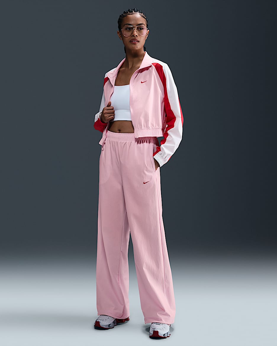 Nike Sportswear Women's Woven Trousers - Medium Soft Pink