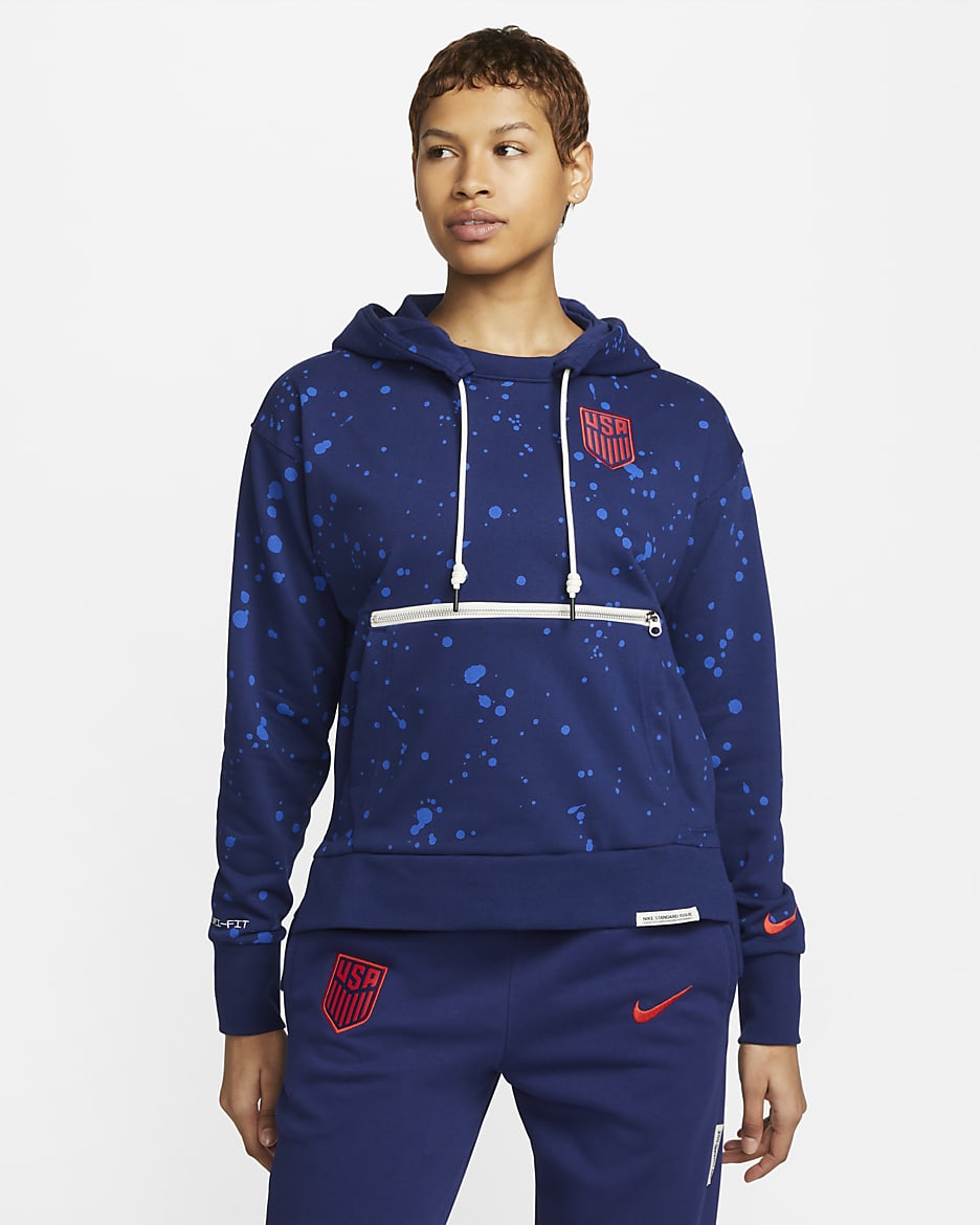 U.S. Standard Issue Women's Nike Dri-FIT Pullover Hoodie - Loyal Blue/Hyper Royal/Speed Red