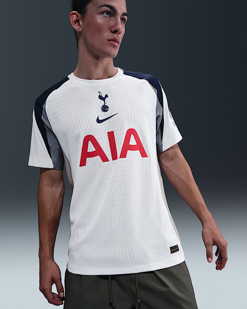Maglia da calcio autentica Tottenham Hotspur 2025/26 Match Nike Dri-FIT ADV da uomo – Home - Bianco/Light Iron Ore/Binary Blue