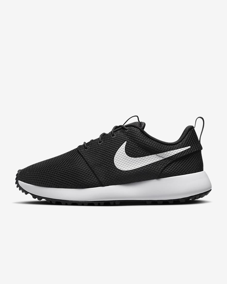 Roshe G Next Nature Men's Golf Shoes - Black/White