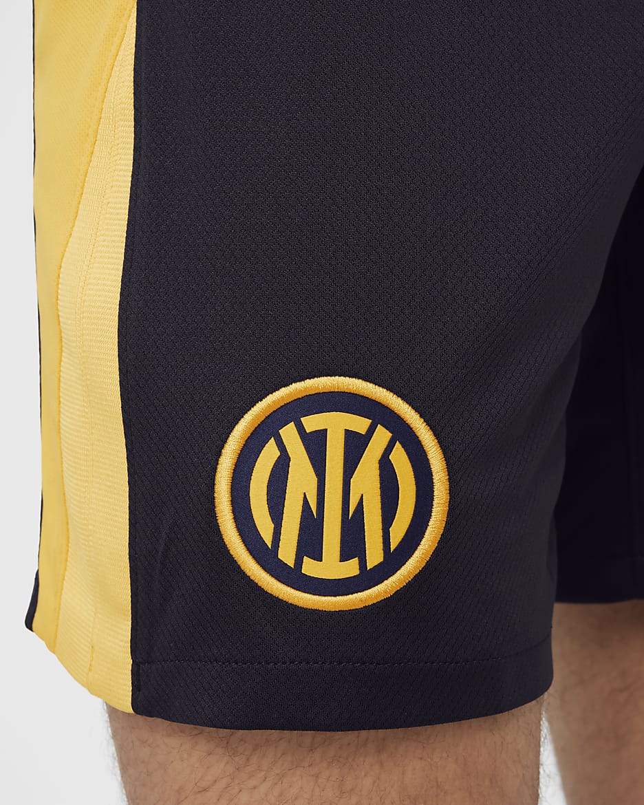 Męskie spodenki piłkarskie Nike Dri-FIT Inter Mediolan Stadium 2024/25 (wersja trzecia) – replika - Blackened Blue/University Gold/Lyon Blue