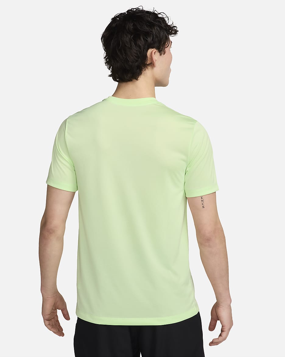 Nike Dri-FIT Men's Fitness T-Shirt - Vapor Green/White