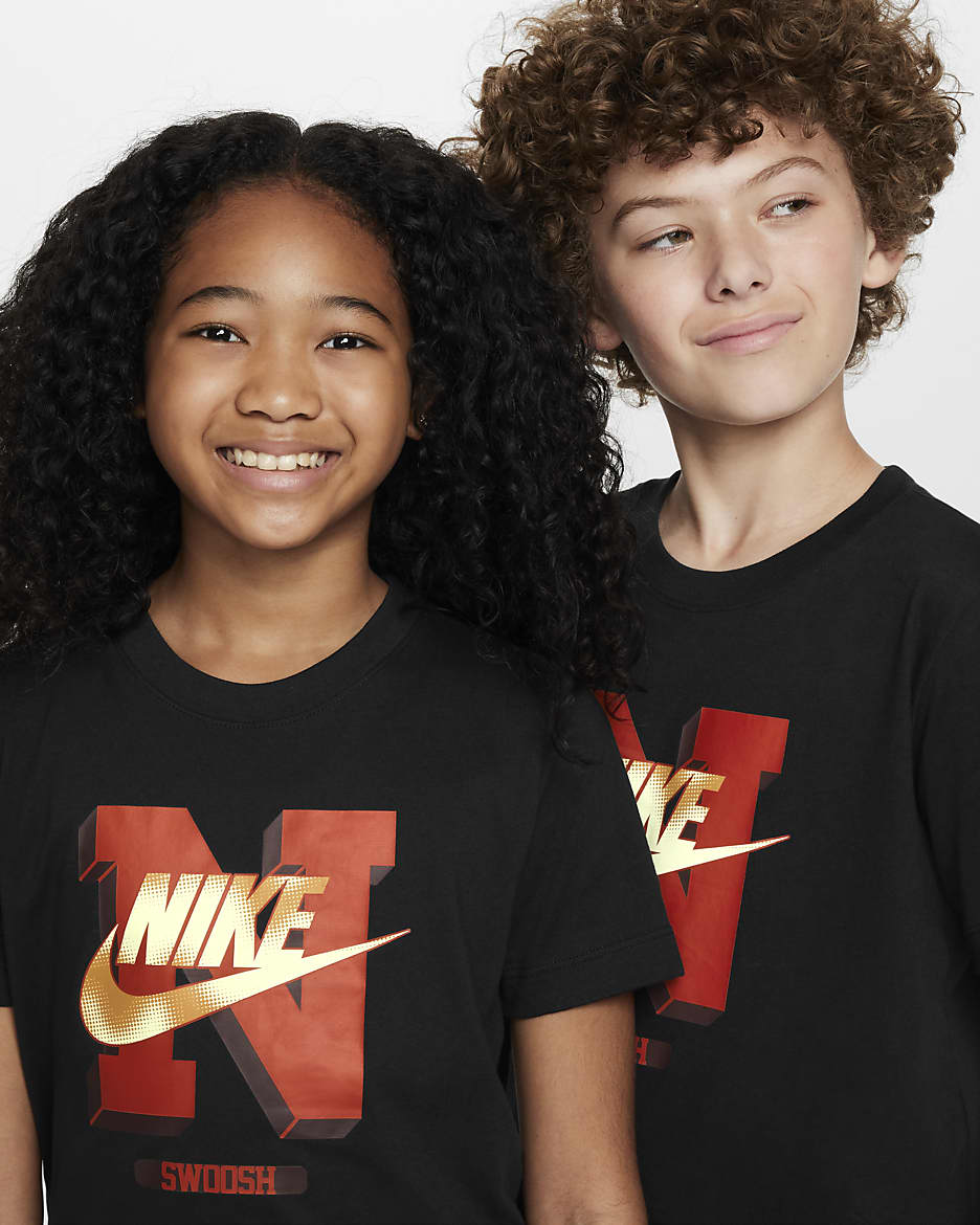 T-shirt Nike Sportswear Júnior - Preto