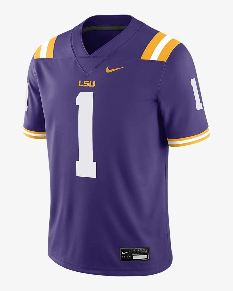 LSU Tigers Men's Nike Dri-FIT College Game Jersey - Purple