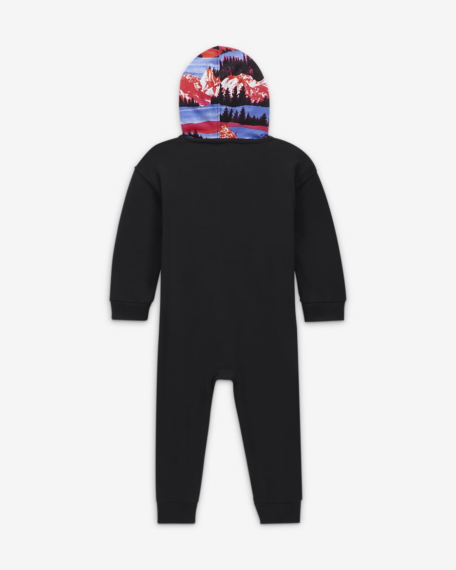 Nike Sportswear Snow Day Hooded Baby Overalls - Black