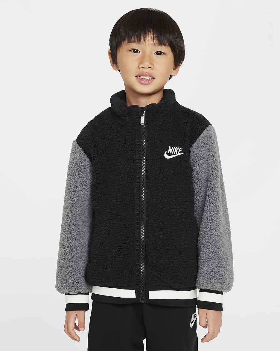 Nike Little Kids' High-Pile Jacket - Black