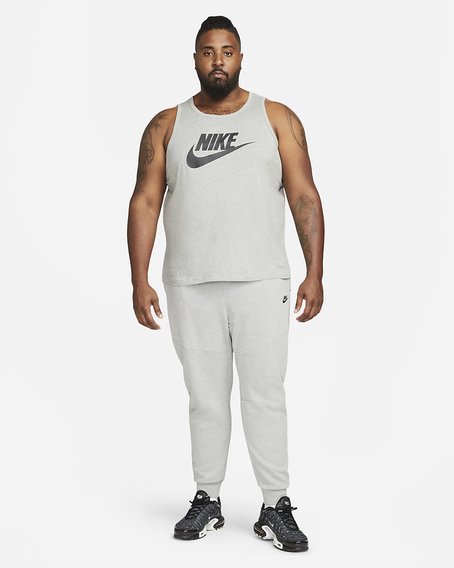 Nike Sportswear Men's Tank - Dark Grey Heather/Black