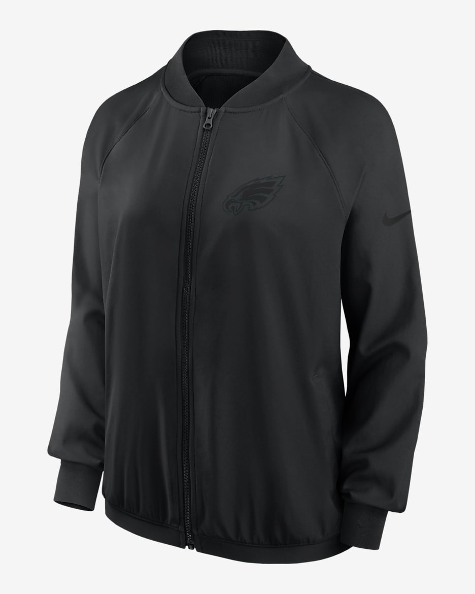 Philadelphia Eagles Women's Nike Dri-FIT NFL Full-Zip Jacket - Black