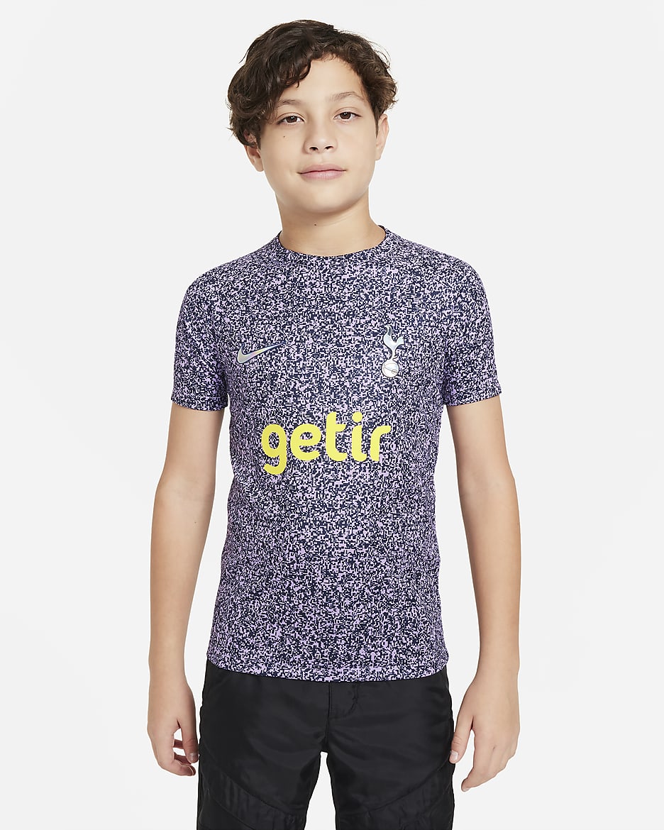 Tottenham Hotspur Academy Pro Big Kids' Nike Dri-FIT Pre-Match Soccer Top - Marine/Marine/Marine