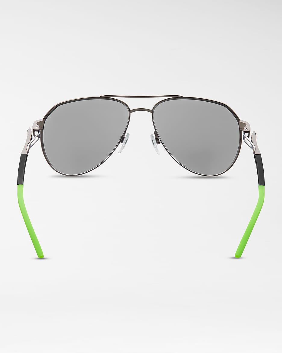 Nike Club Nine Sunglasses - Gunmetal/Green Strike