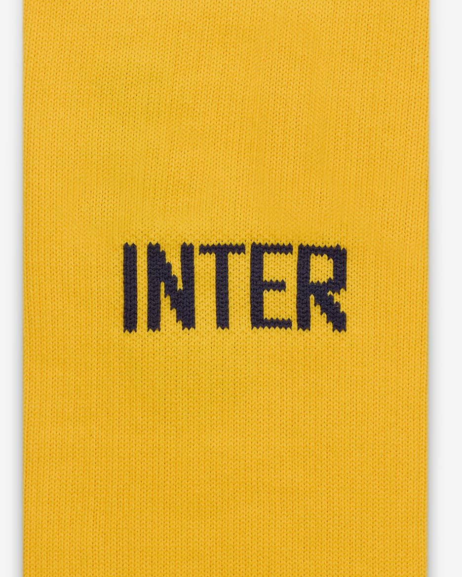 3e chaussettes montantes Nike Football Inter Milan 2024/25 Strike - University Gold/Blackened Blue/Blackened Blue