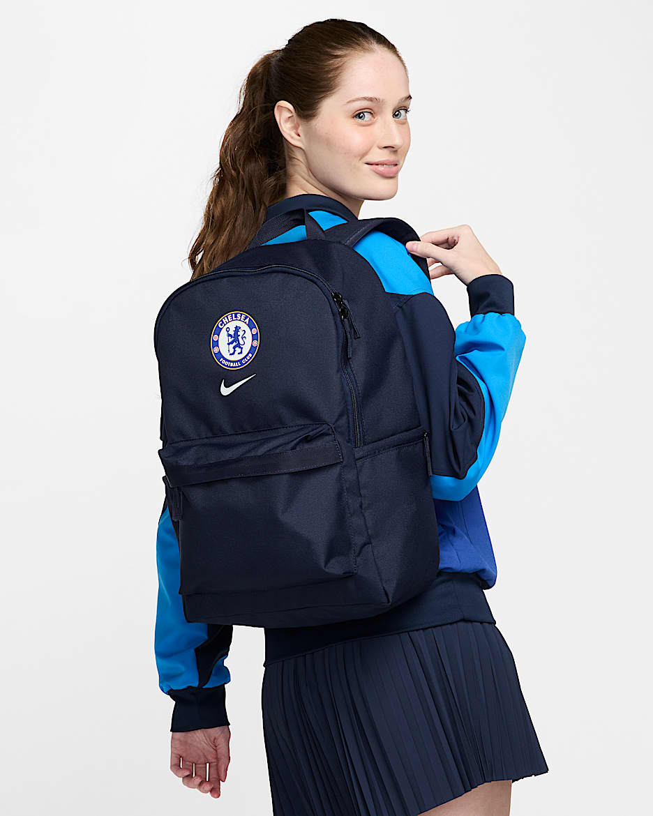 Chelsea F.C. Heritage rugzak (25 liter) - Obsidian/Wit