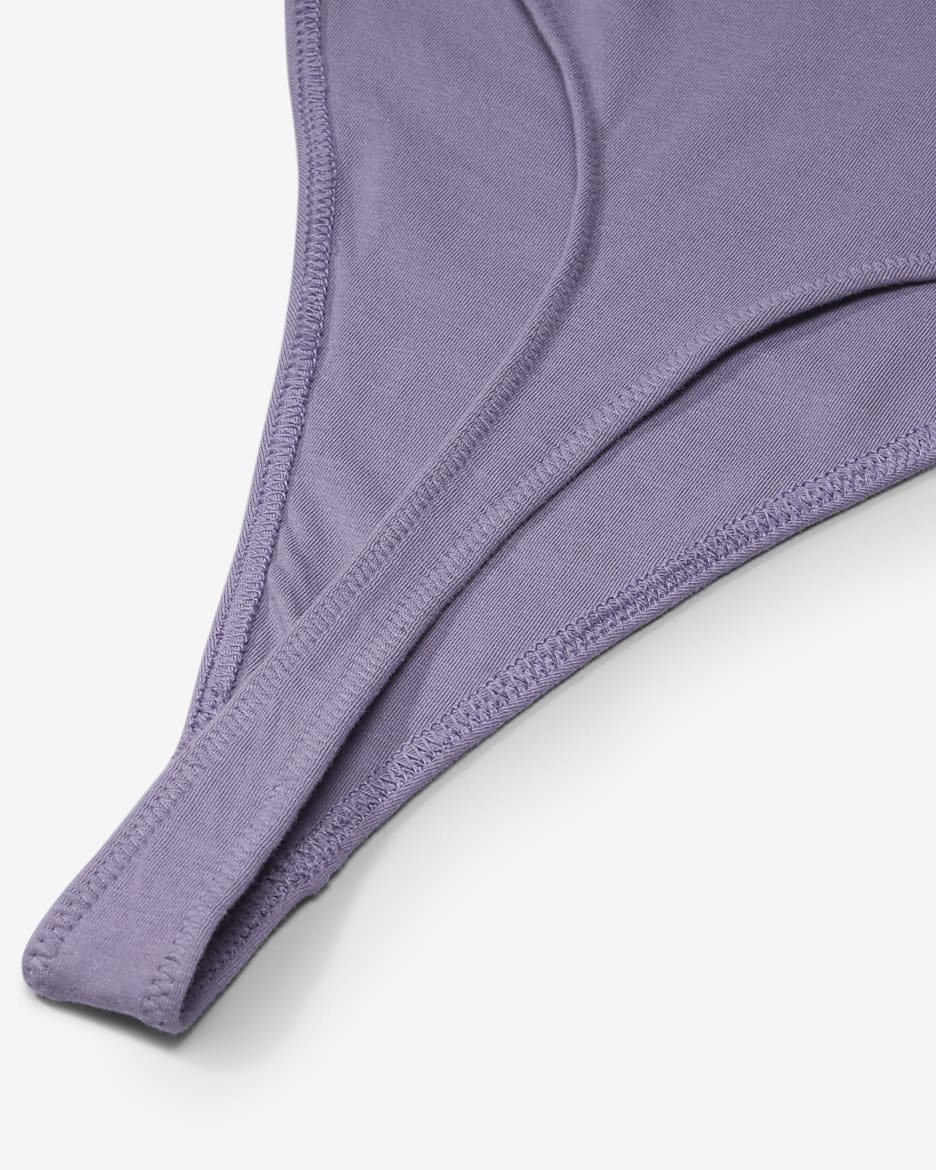 Nike Sportswear Chill Cami-Bodysuit für Damen aus Strickmaterial mit enger Passform - Daybreak/Schwarz