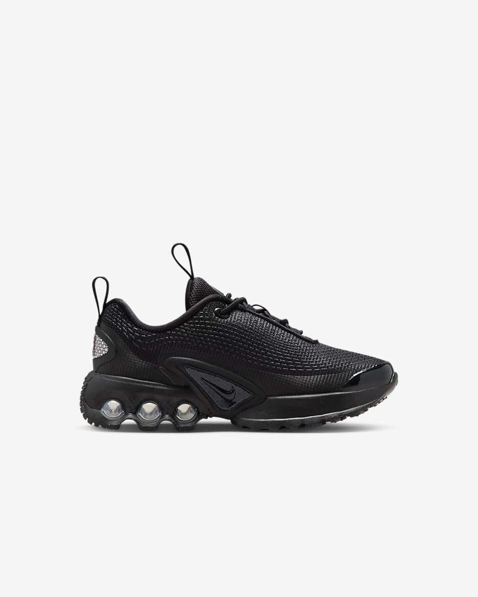 Sapatilhas Nike Air Max Dn para criança - Preto/Preto/Cinzento-escuro metalizado/Preto