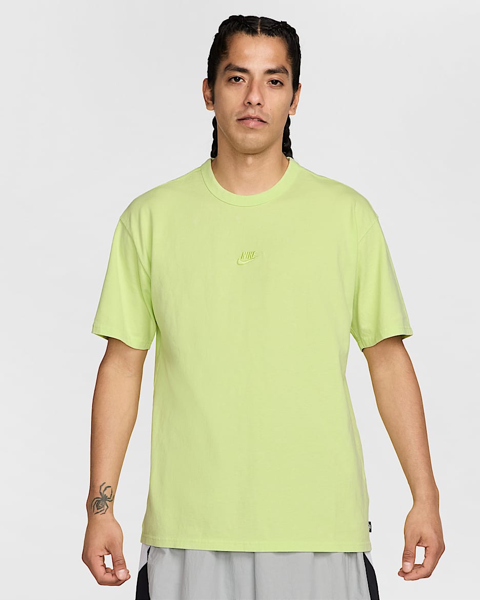 Playera Max90 para hombre Nike Sportswear Premium Essentials - Toque de limón claro