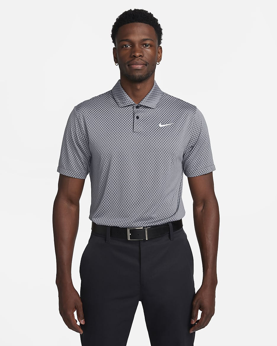 Nike Tour Men's Dri-FIT Golf Polo - Black/Dark Smoke Grey/Light Smoke Grey/White