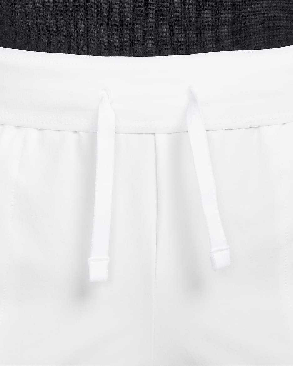 NikeCourt Advantage Dri-FIT tennisshorts voor heren (18 cm) - Wit/Wit/Zwart