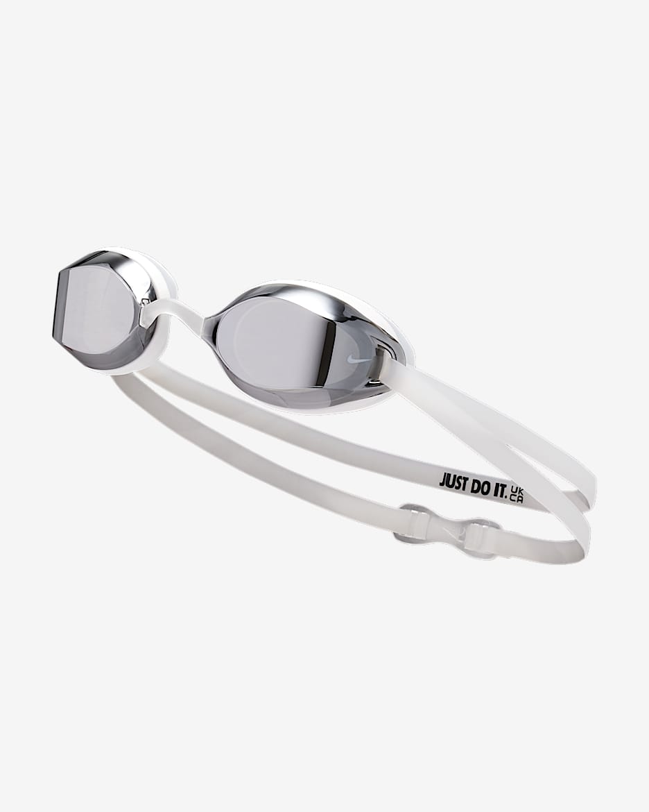 Goggles espejados Nike Swim Legacy Comfort - Cactus empolvado/Blanco