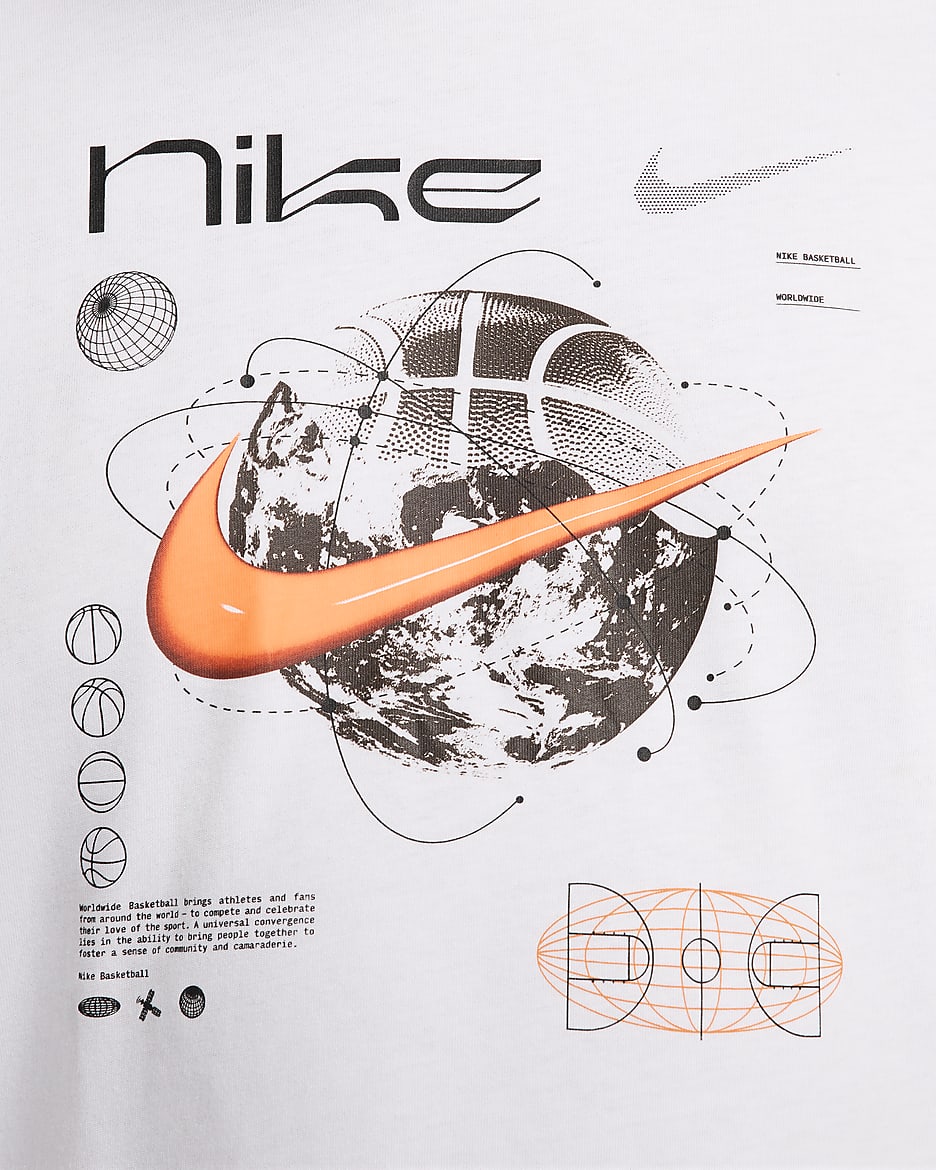 T-shirt de basket Max90 Nike pour homme - Blanc