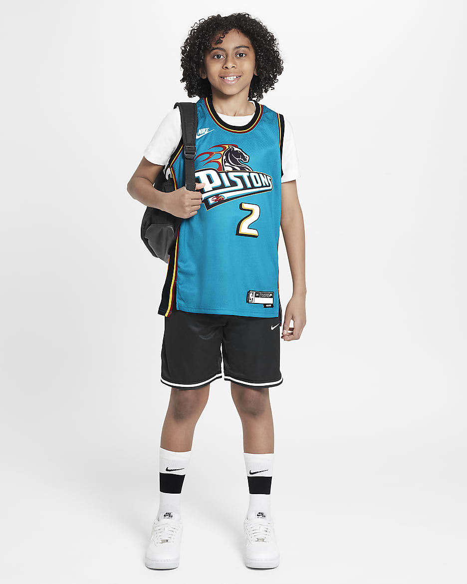 Cade Cunningham Detroit Pistons Nike Dri-FIT NBA Swingman Trikot für ältere Kinder - Blustery