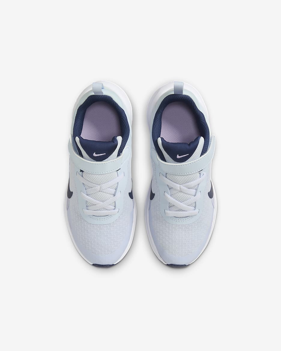 รองเท้าเด็กเล็ก Nike Revolution 7 - Football Grey/Lilac Bloom/Lilac/Midnight Navy