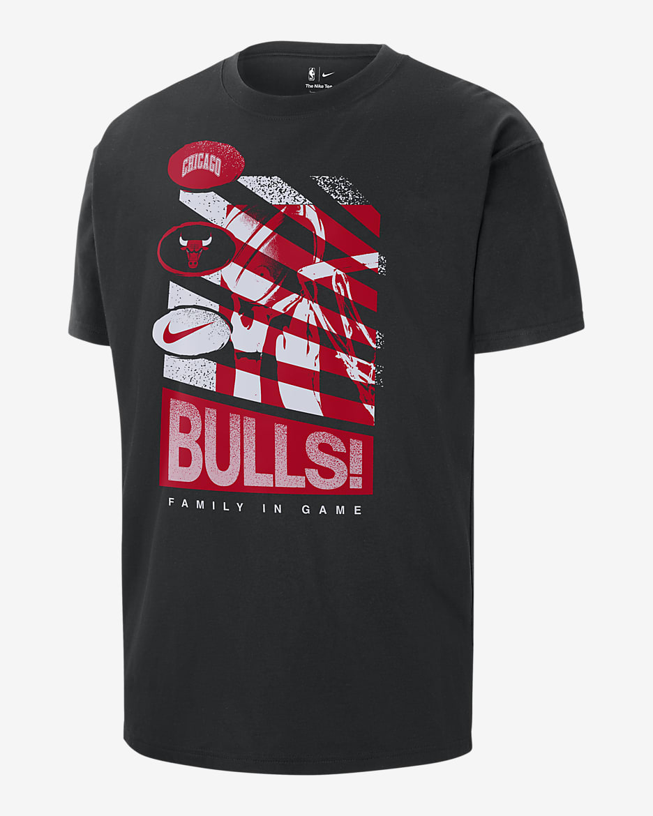 Chicago Bulls Courtside Men's Nike NBA T-Shirt - Black