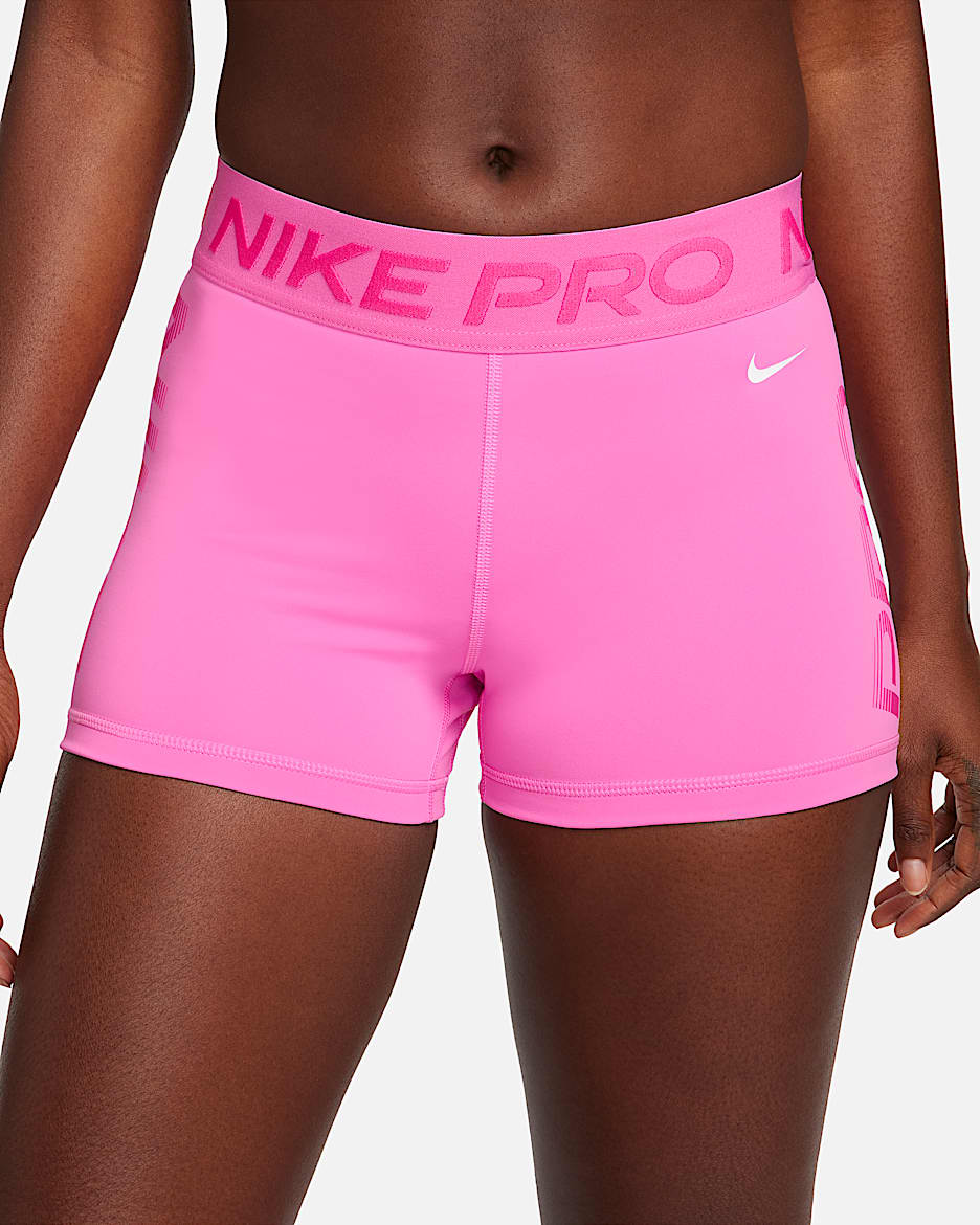 Nike Pro Women's Mid-Rise 3" Graphic Shorts