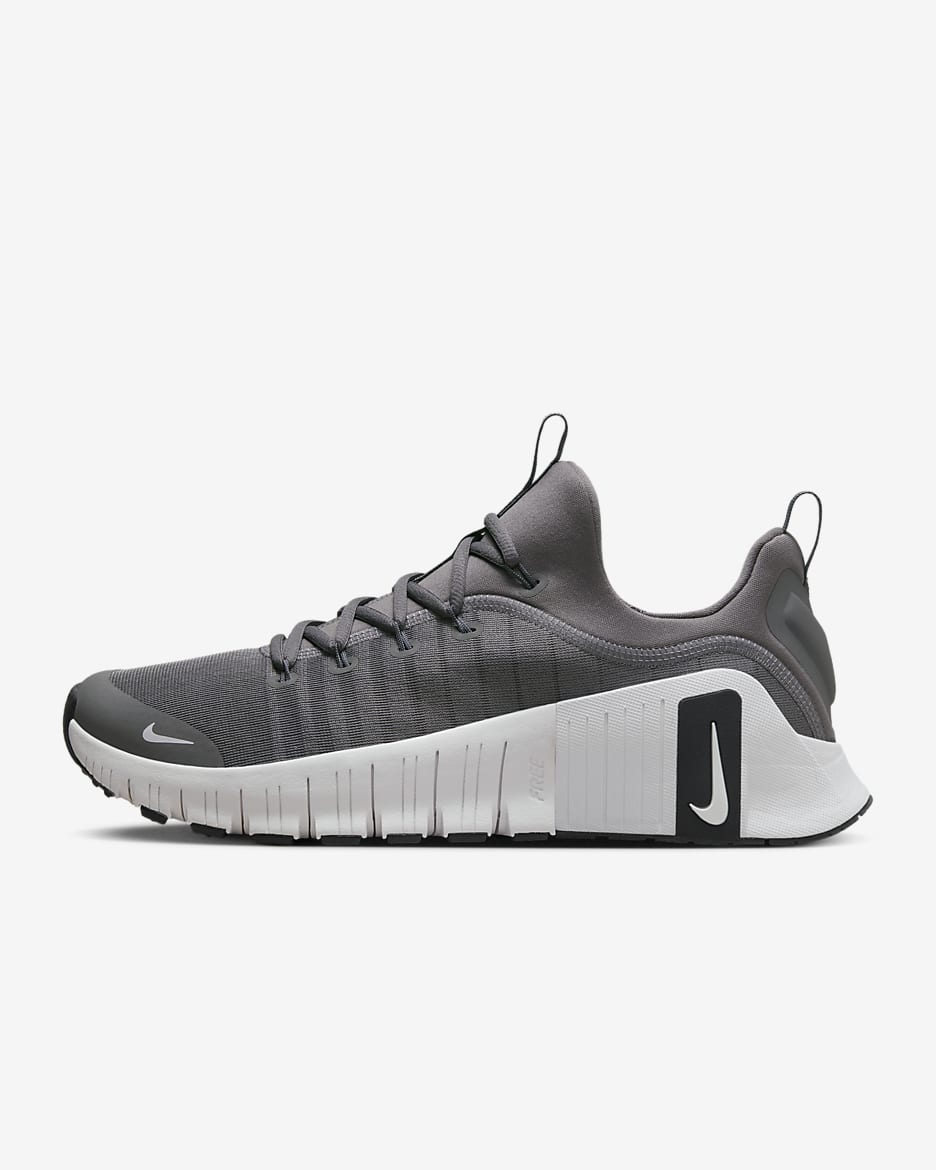 Nike Free Metcon 6 Men's Workout Shoes - Gunsmoke/Black/White
