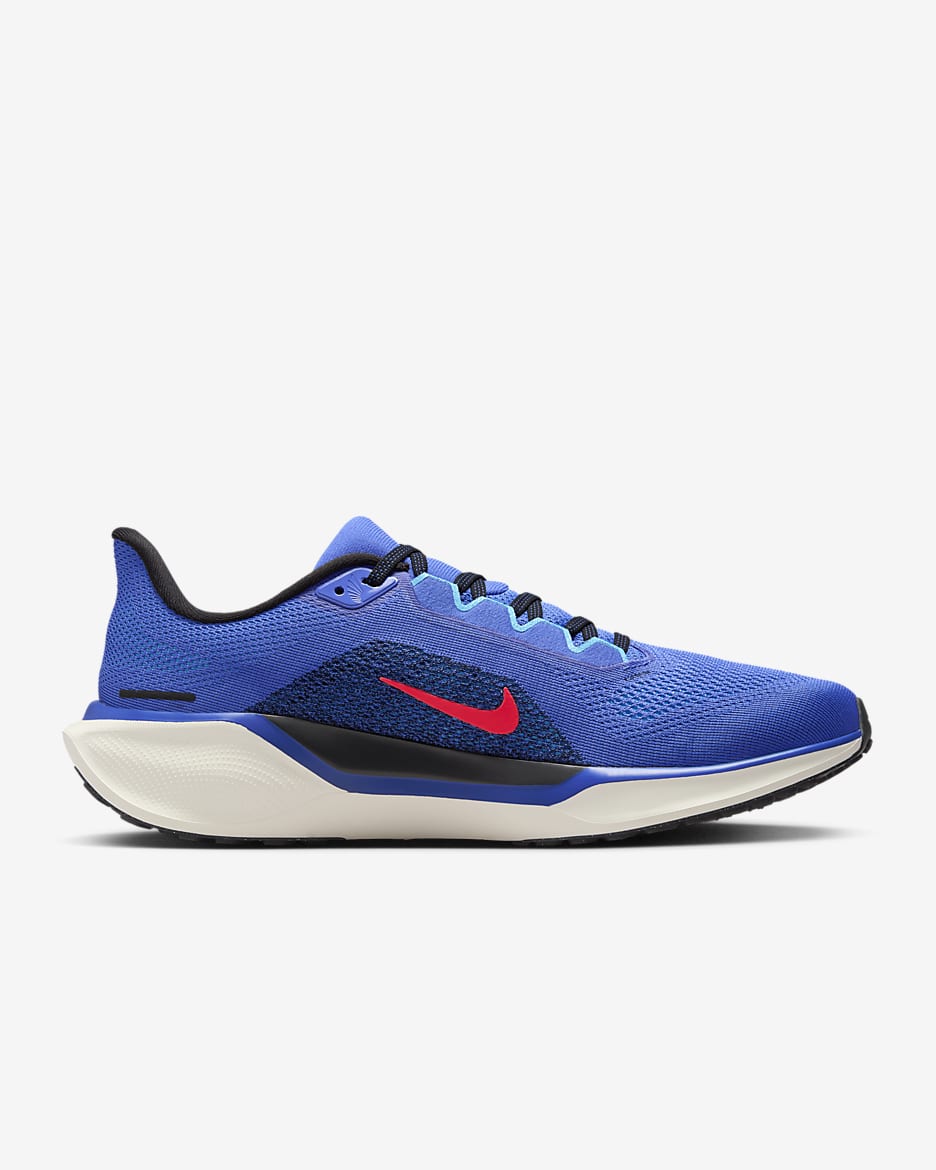 Nike Pegasus 41 Men's Road Running Shoes - Astronomy Blue/Black/Baltic Blue/Hot Punch