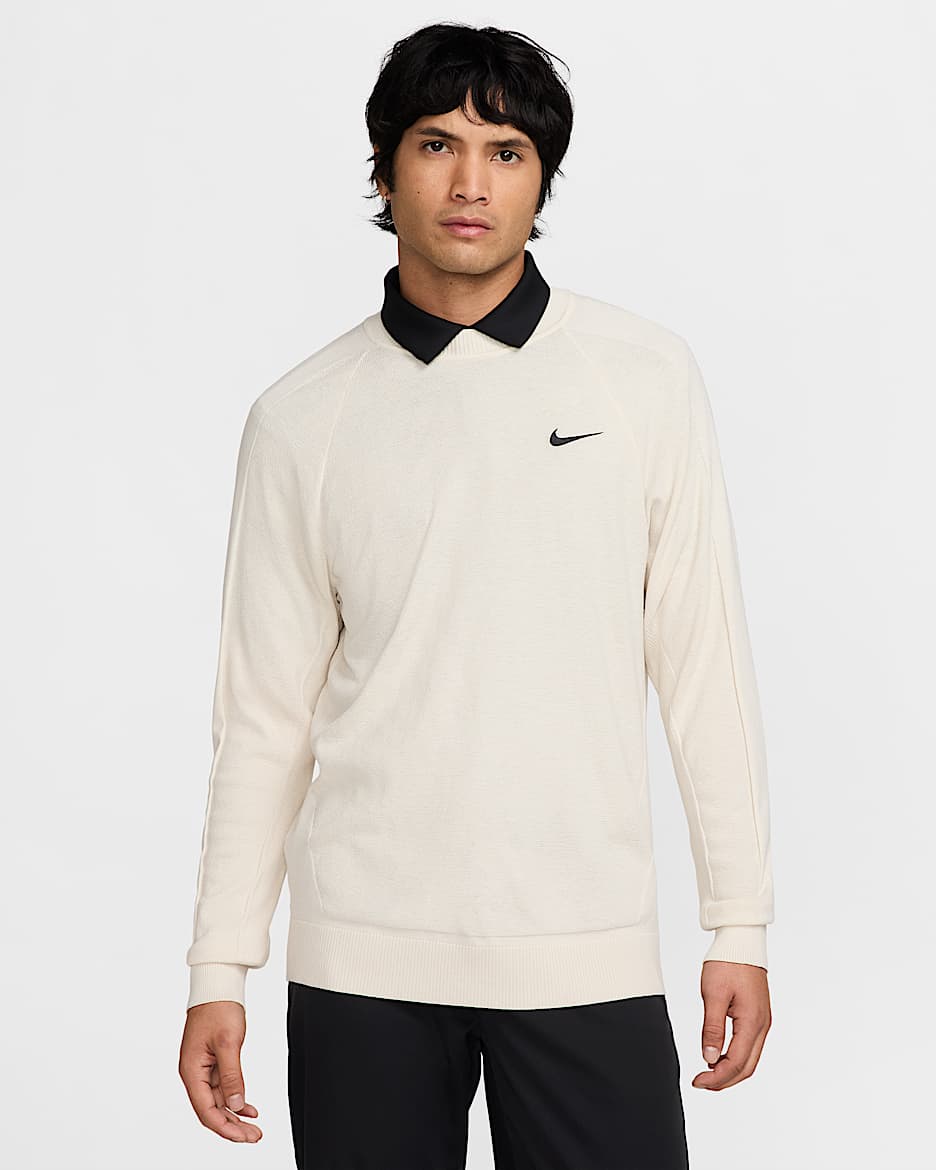 Suéter de golf para hombre Nike Tour - Marrón verdoso claro/Negro