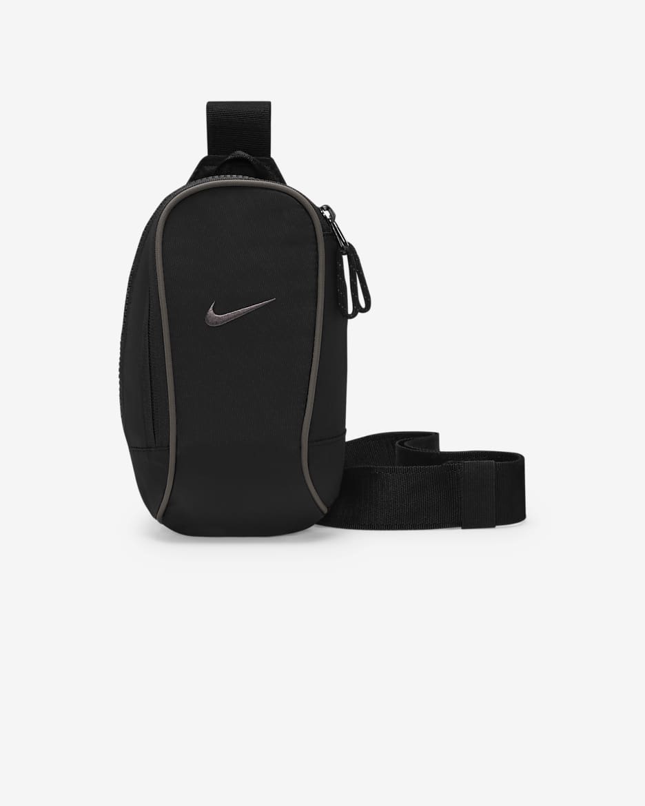 Nike Sportswear Essentials crossbody táska (1 l) - Fekete/Fekete/Ironstone