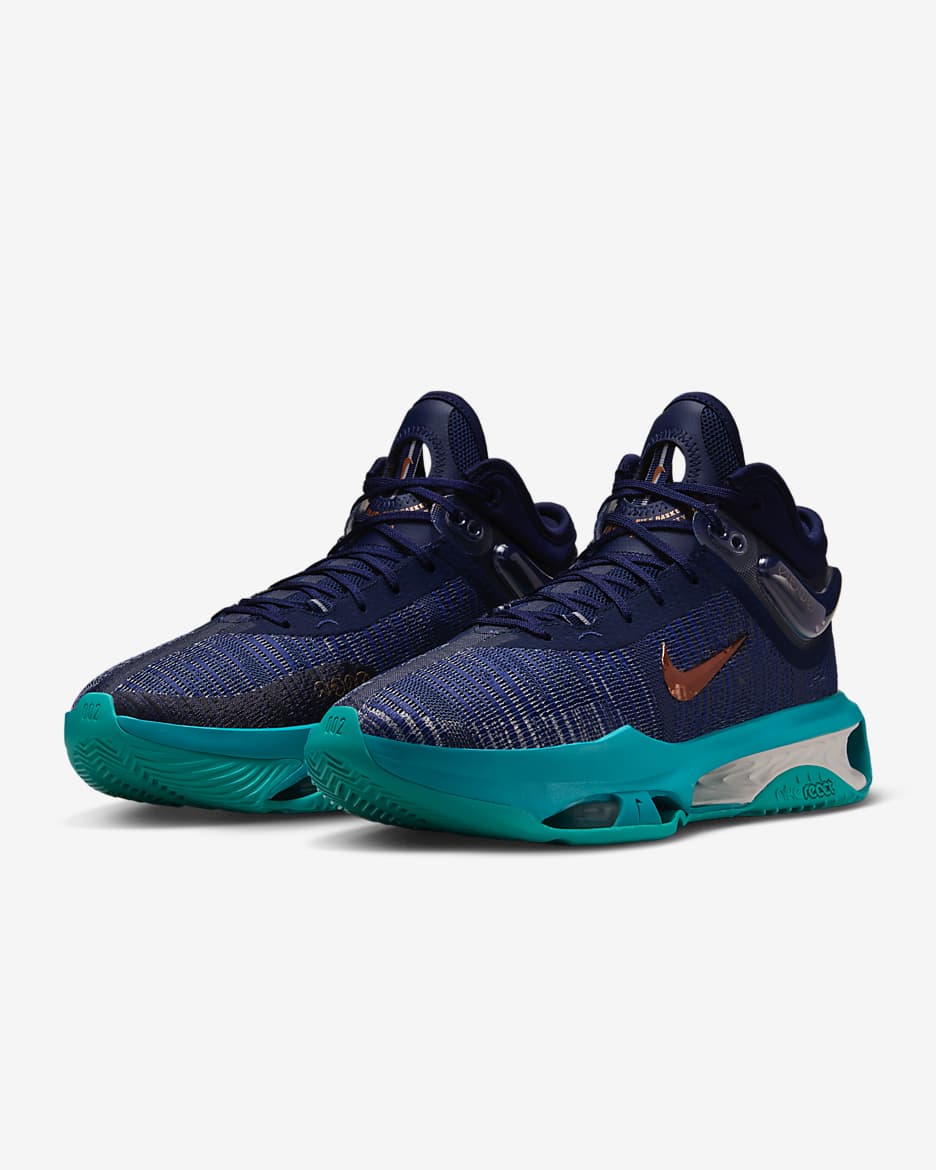 Nike G.T. Jump 2 EP Men's Basketball Shoes - Obsidian/Dusty Cactus/Midnight Navy/Metallic Red Bronze