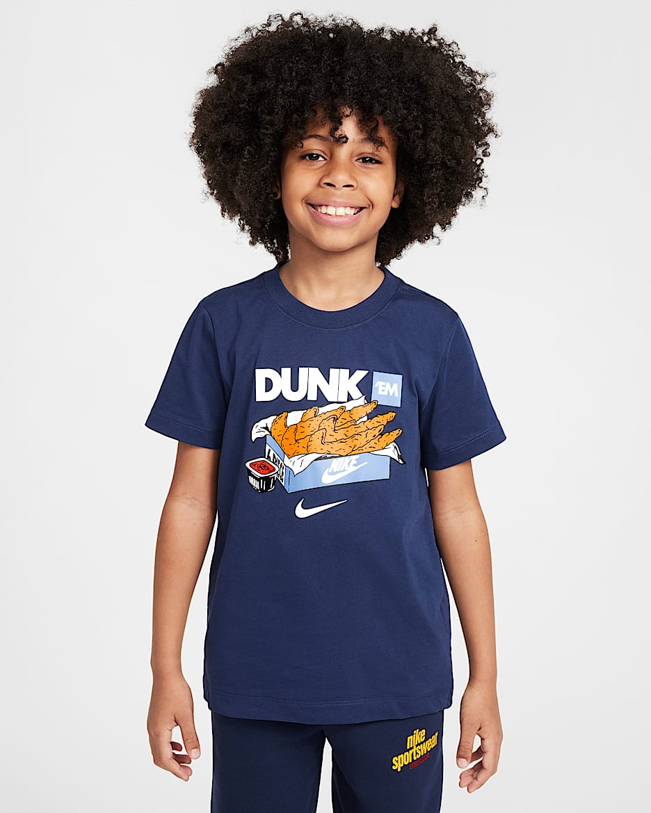 Nike Sportswear Big Kids' T-Shirt - Midnight Navy
