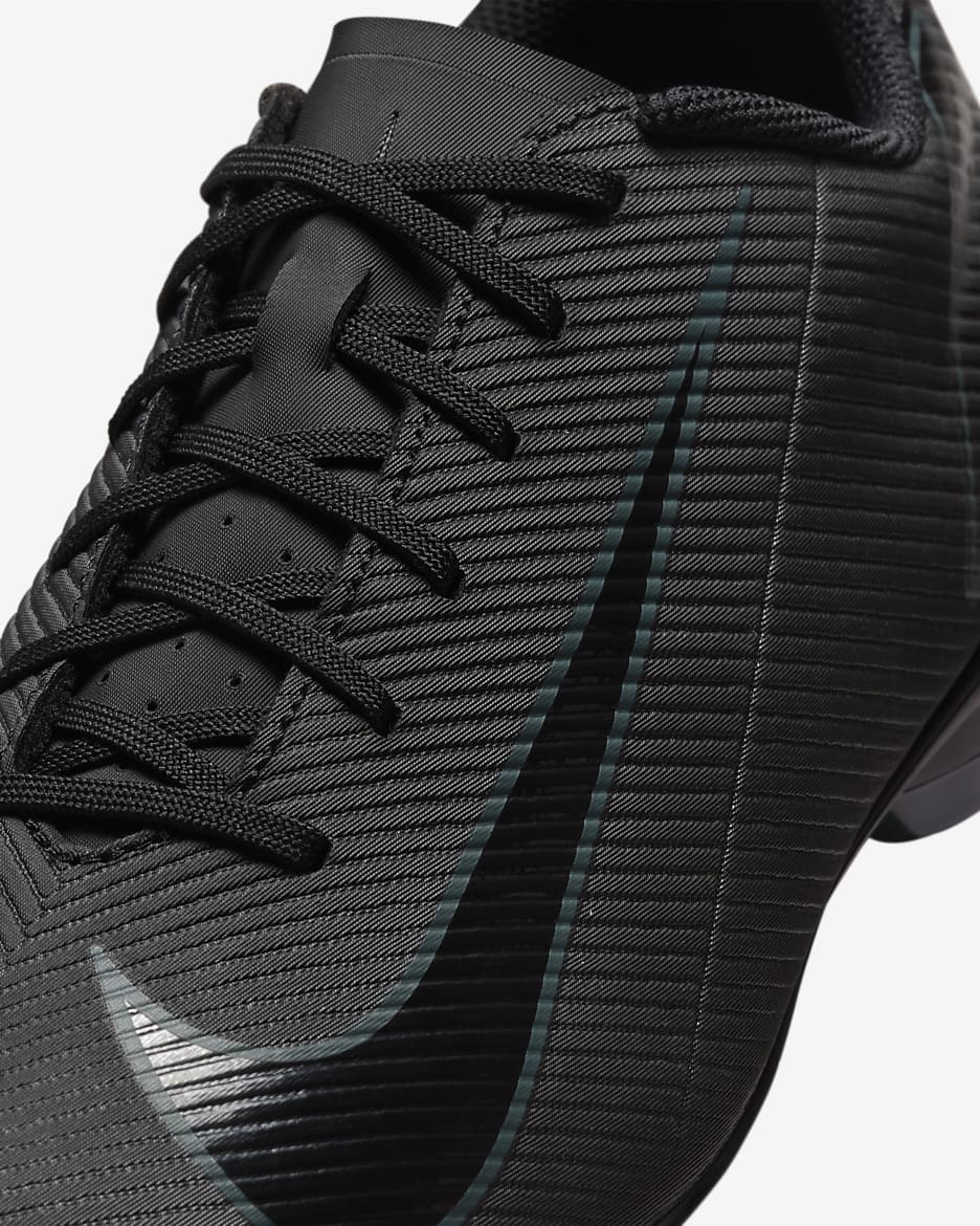 Tacos de fútbol MG de corte low Nike Mercurial Vapor 16 Club - Negro/Jungla intenso/Negro